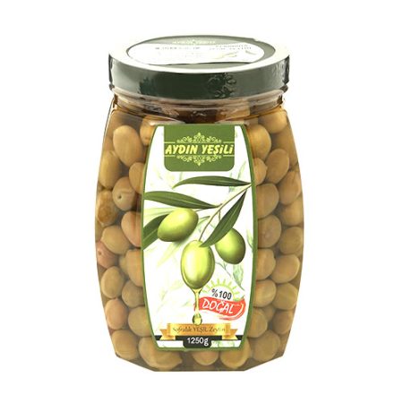 Yeşil Salamura Çizik Zeytin 2 L Pet Kavanozda (Net 1250 gr )